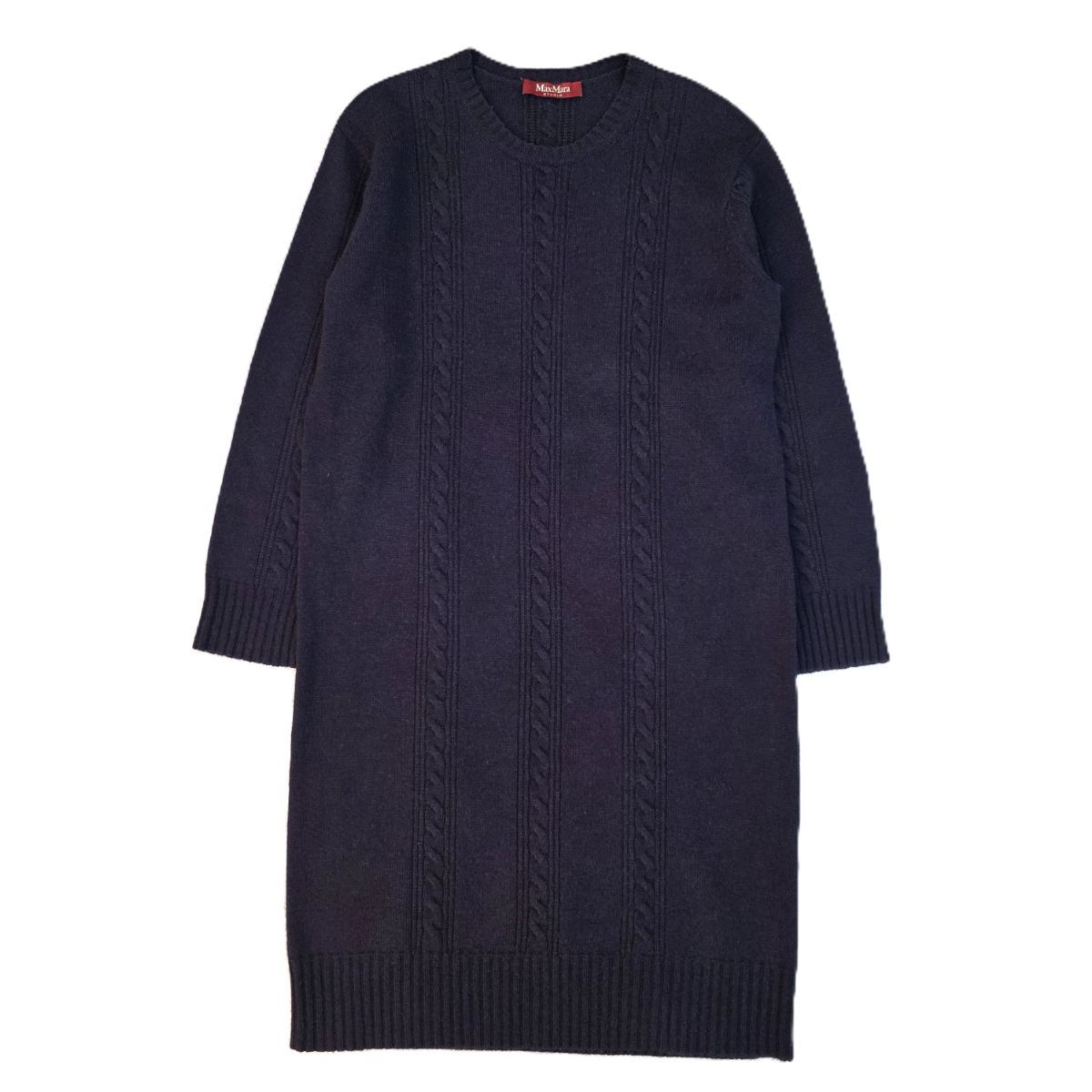 S MAXMARA ウール カシミヤ ニット ドレス　ケーブルワンピース新品同様 アウトレット☆ 'S MaxMara ウールカシミヤニットドレス TONY (S Max