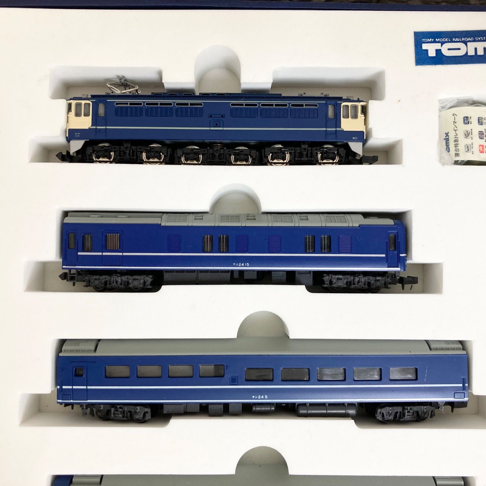 動作確認済み】TOMIX 92006 国鉄EF65-1100 24系25形寝台特急 ブルー