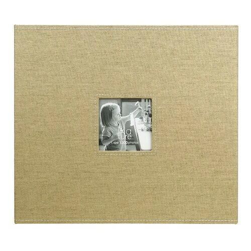 万丈 メガアルバム 1200 Nature リネンベージュ 106-568 1995966