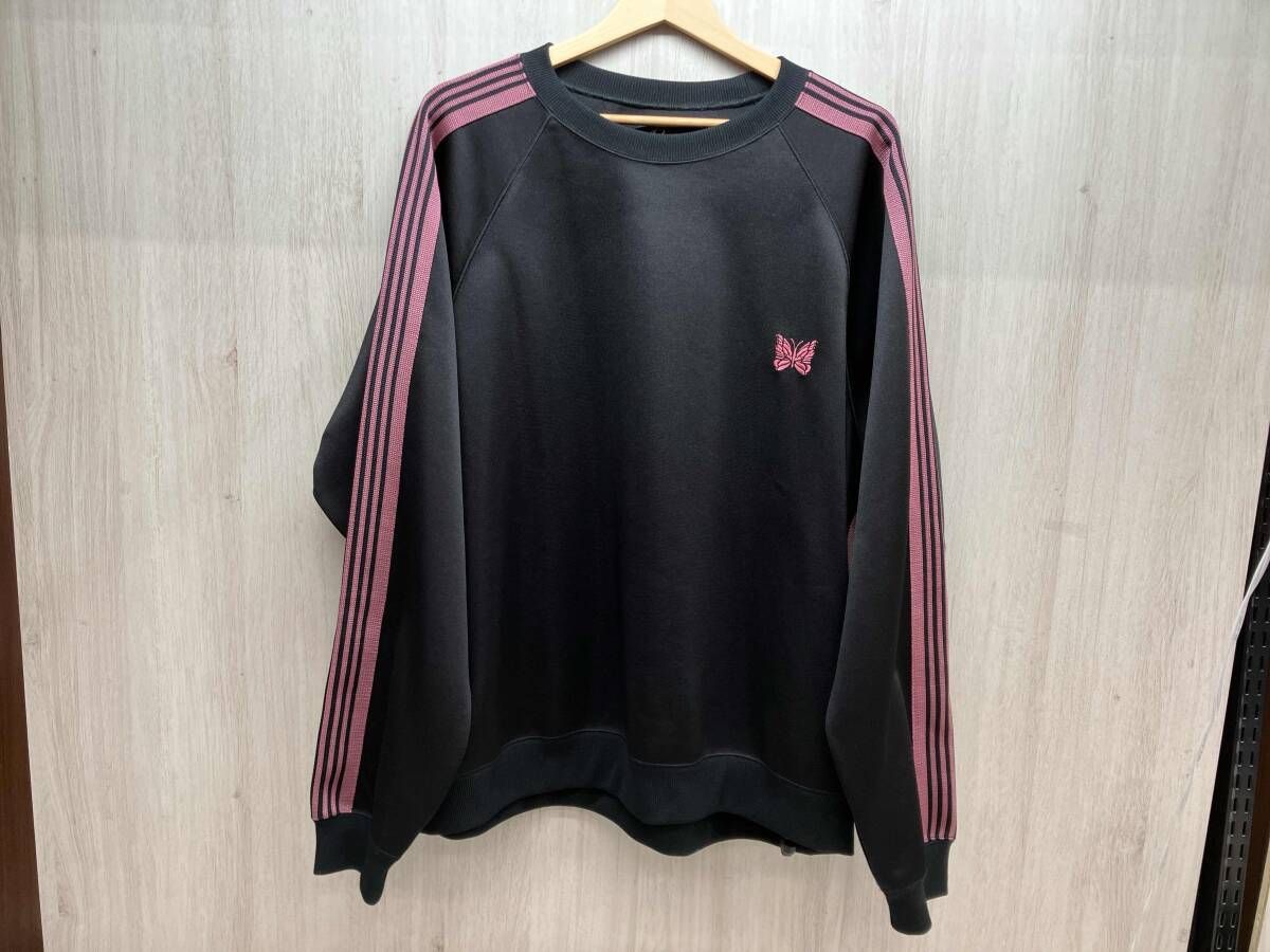 NEEDLES ニードルス ジャージプルオーバー LQ 228 ブラック ピンクライン サイズ XL 日本製