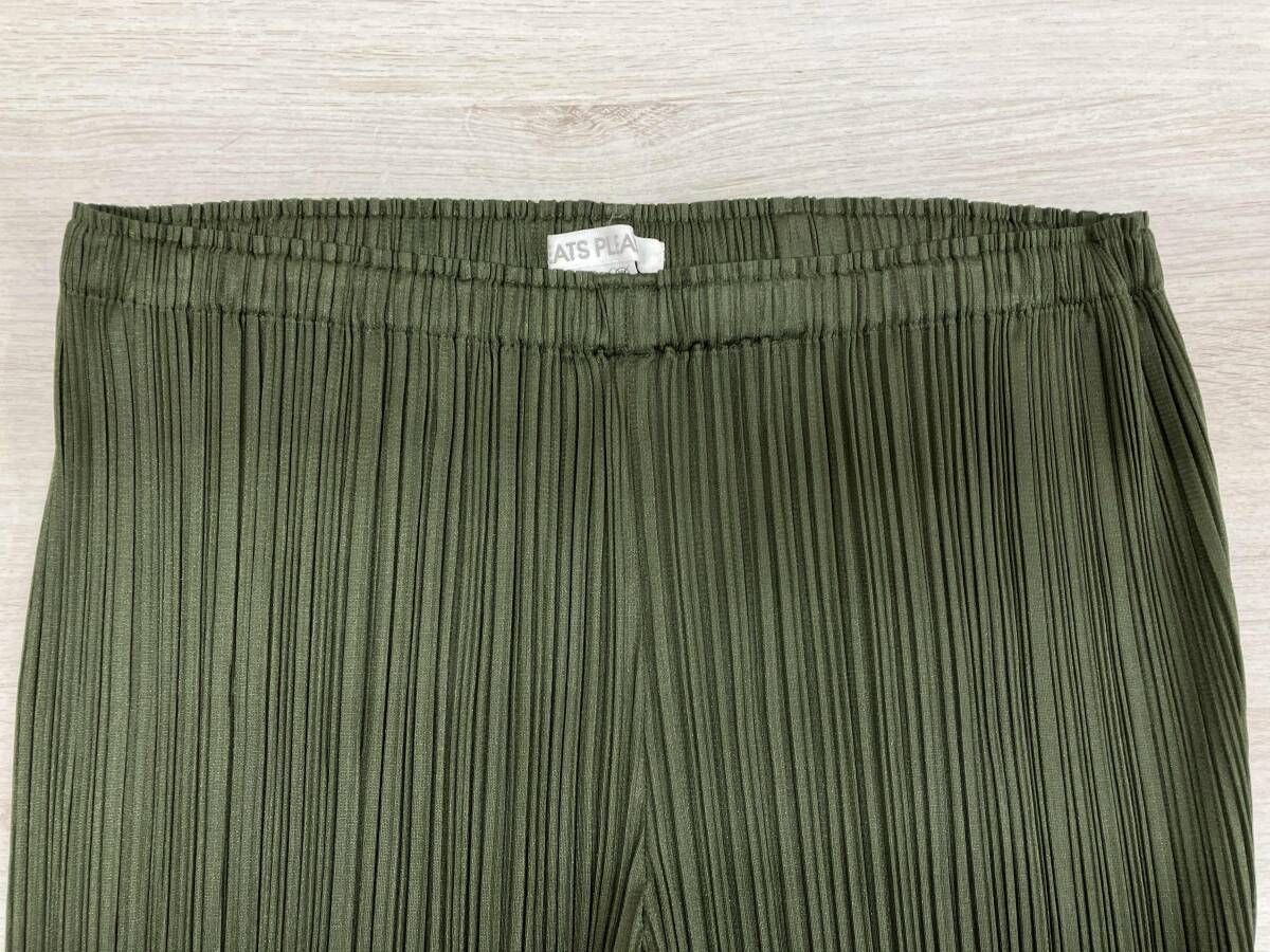 PLEATS PLEASE パンツ サイズ2 グリーン イッセイミヤケ その他 パンツ