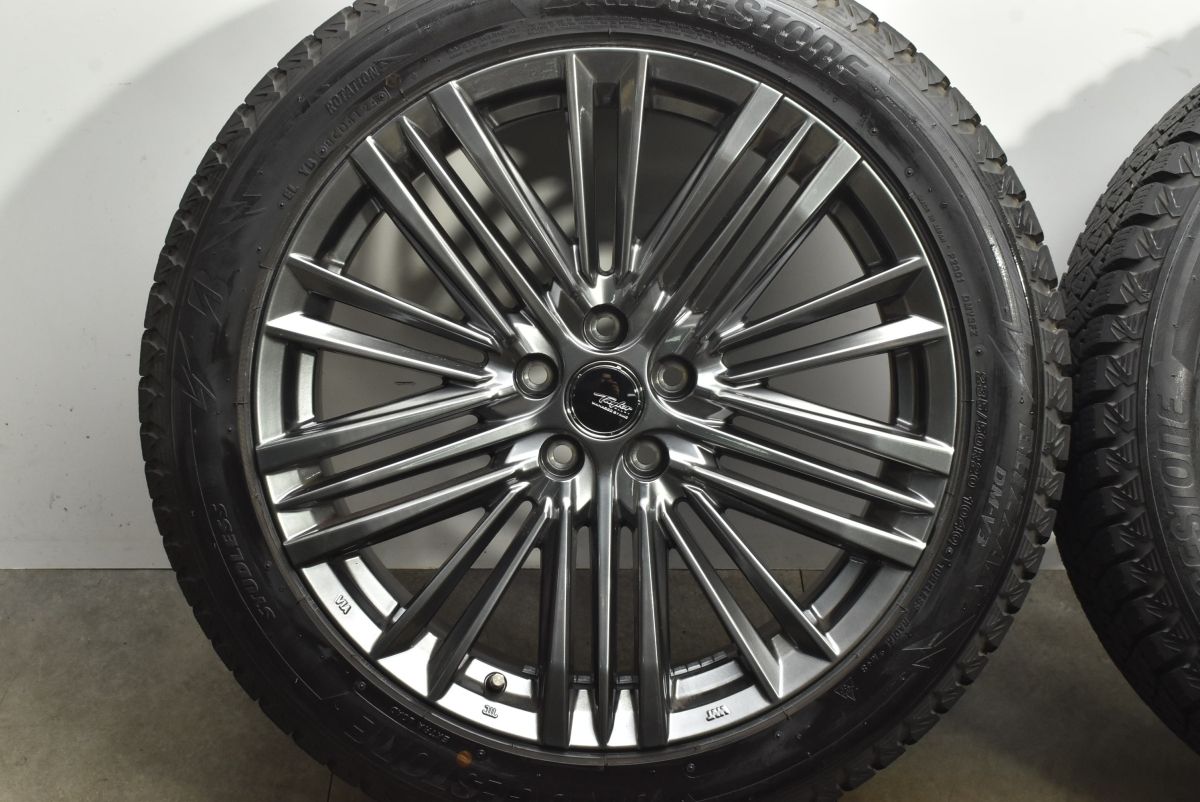  バリ溝 TAYLOR TL-1 20 in 8 J 40 PCD 114.3 ブリヂストン ブリザック DM-V 3 235|50 R レクサス NX ハリアー RAV 4 スタッドレス 20インチ タイヤ ホイールセット