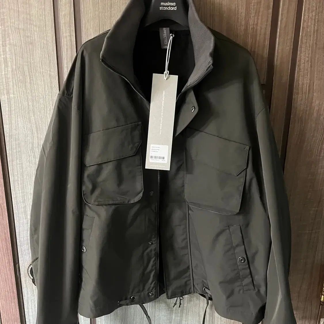 L UNAFFECTED bulletproof アウター チャコール