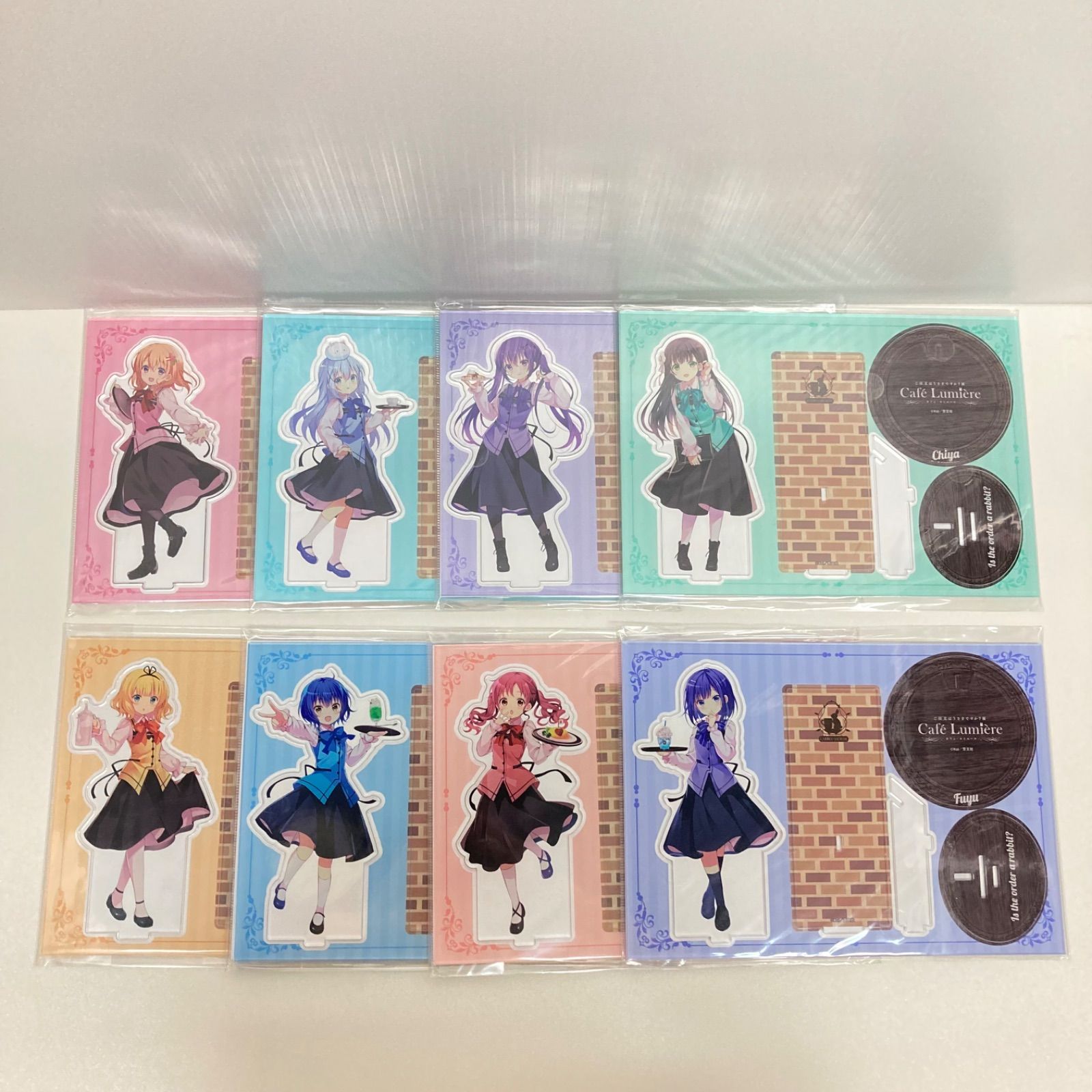 ごちうさ展 立体アクリルスタンド 8種セット Cafe Lumiere