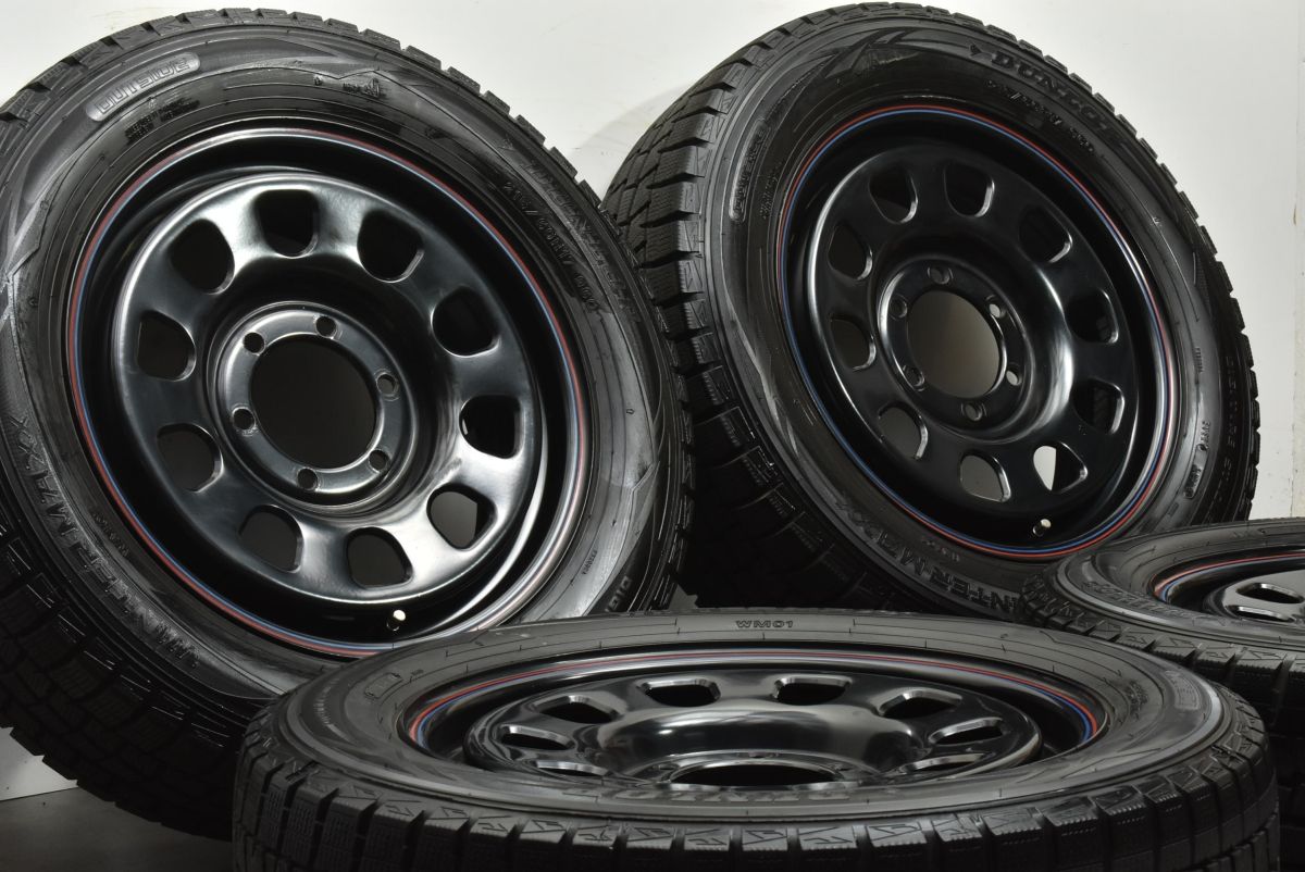 バリ溝 デイトナ 17 in 6.5 J 45 PCD 139.7 ダンロップ WM 01 215|60 R NV 350 キャラバン 200 ハイエース レジアスエース などに