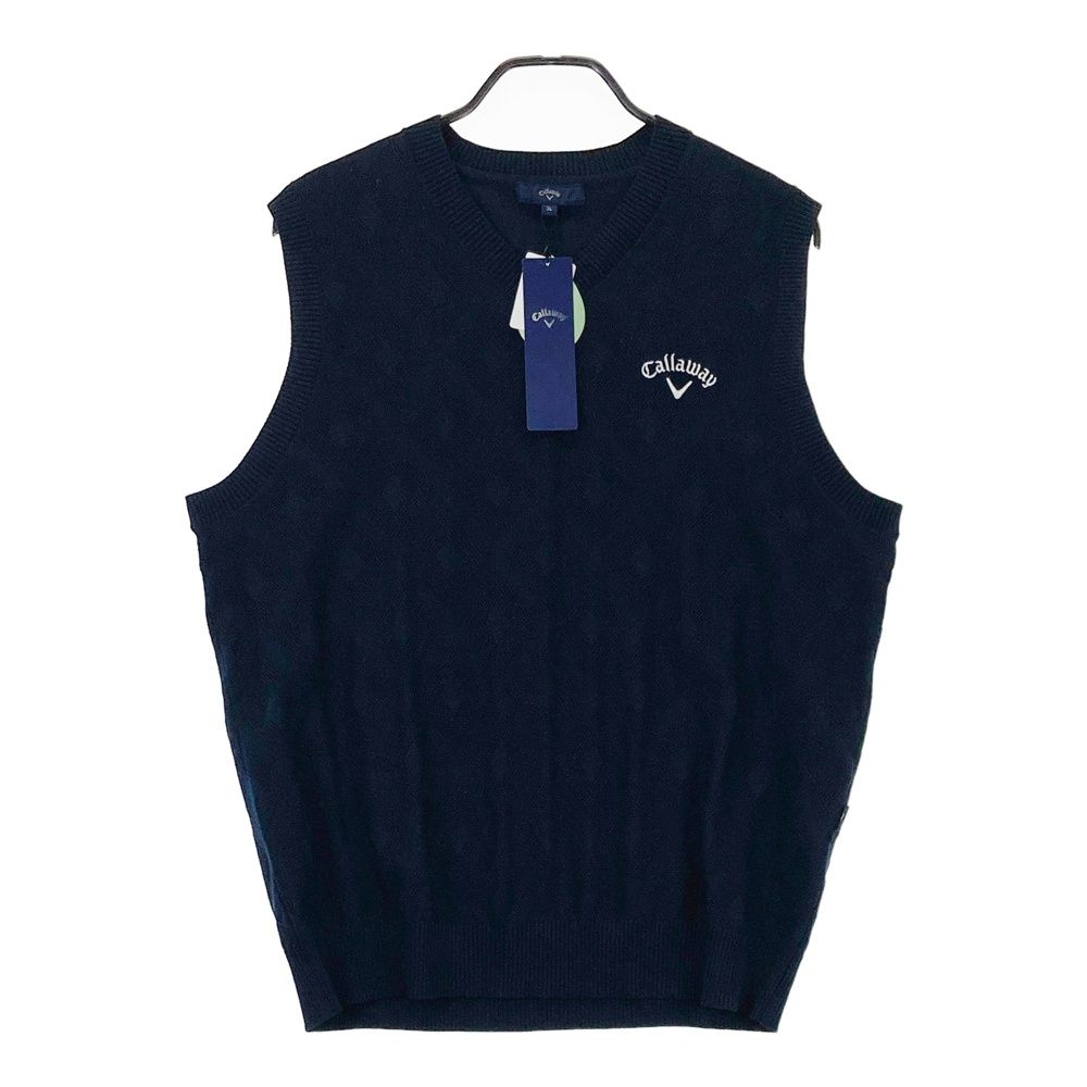サイズ 3 L キャロウェイ ニットベスト ネイビー系 ゴルフウェア メンズ ストスト