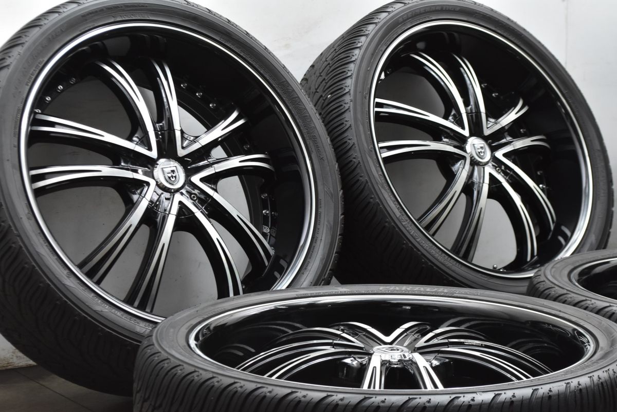 24インチ 深リム レグザーニ LSS-55 24 in 9 J 15 PCD 150 ヨコハマ パラダ SPEC-X 295|35 R レクサス LX 570 ランクル 200 100