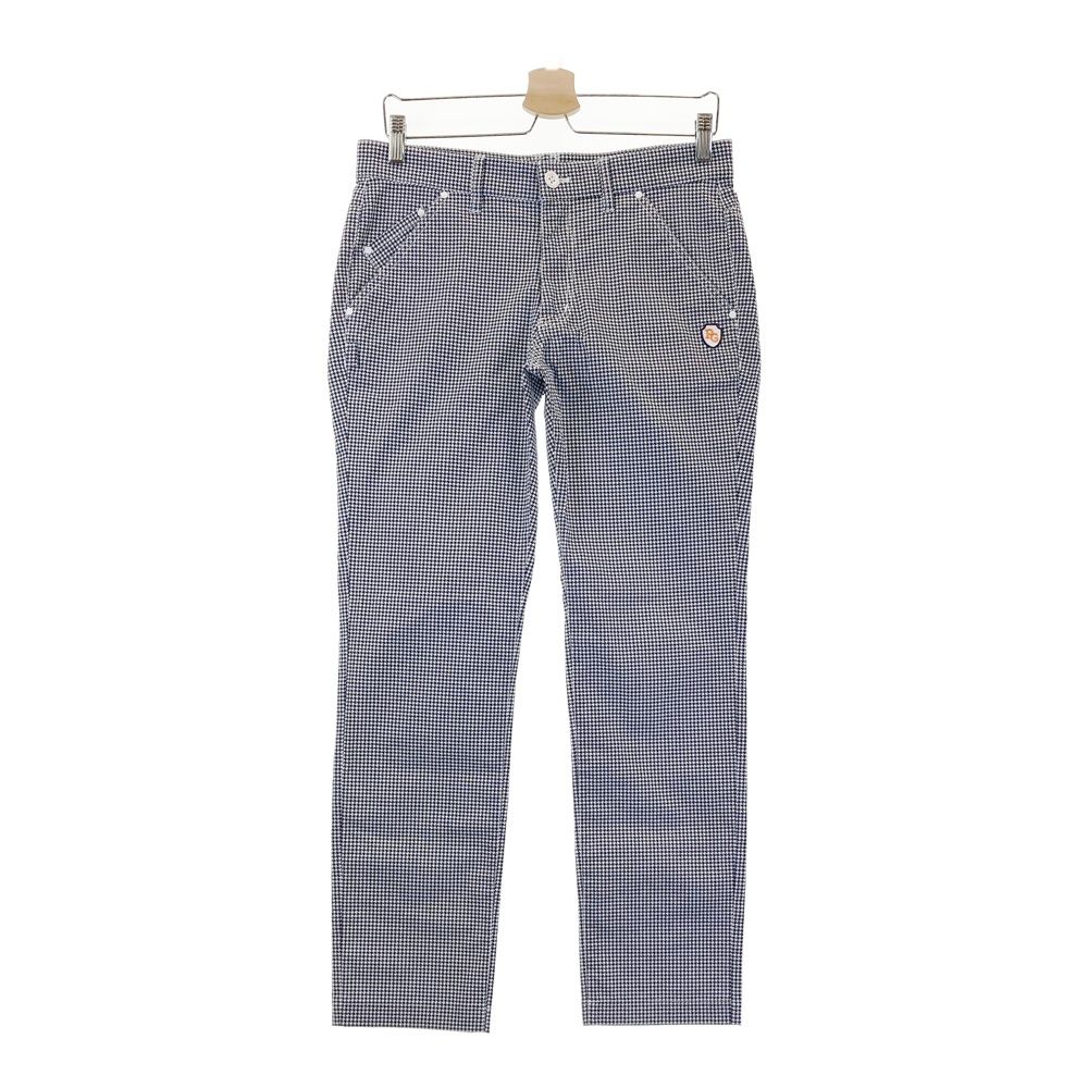 サイズ 4 PEARLY GATES パーリーゲイツ ストレッチパンツ 千鳥柄 ネイビー系 ゴルフウェア メンズ ストスト