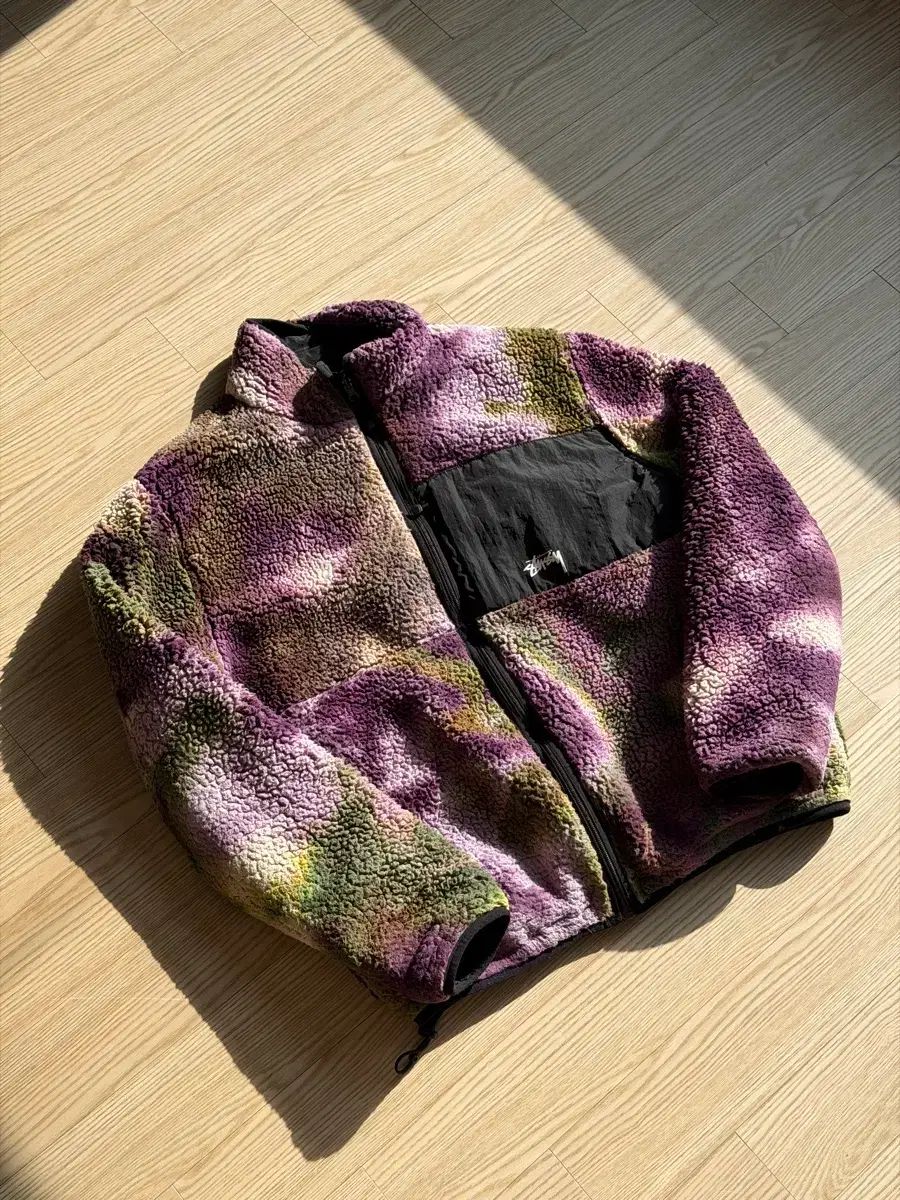 STUSSY リバーシブル タイダイ フリース ジャケット L size