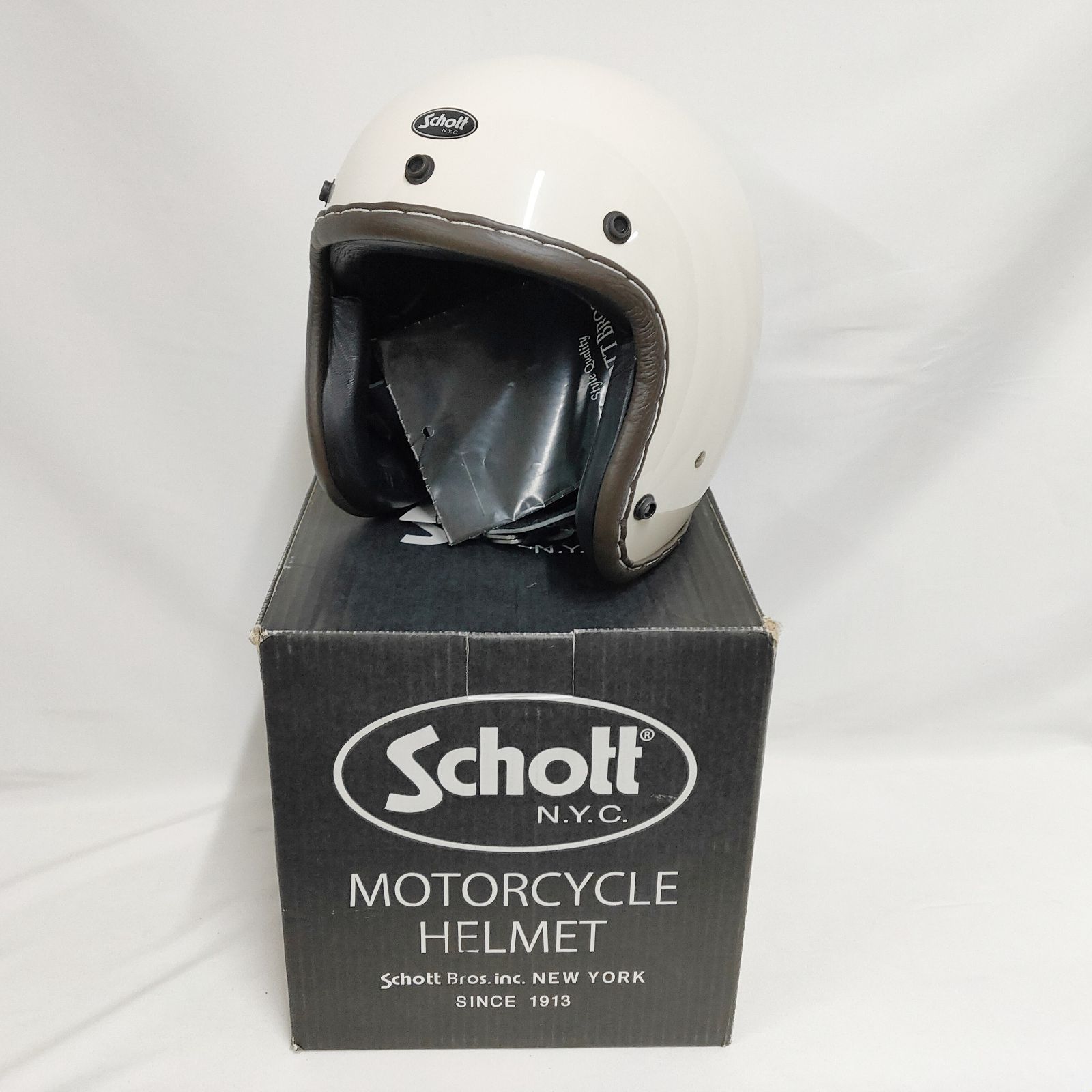 新品 未使用 ショット モーターサイクル ヘルメット ホワイト M
