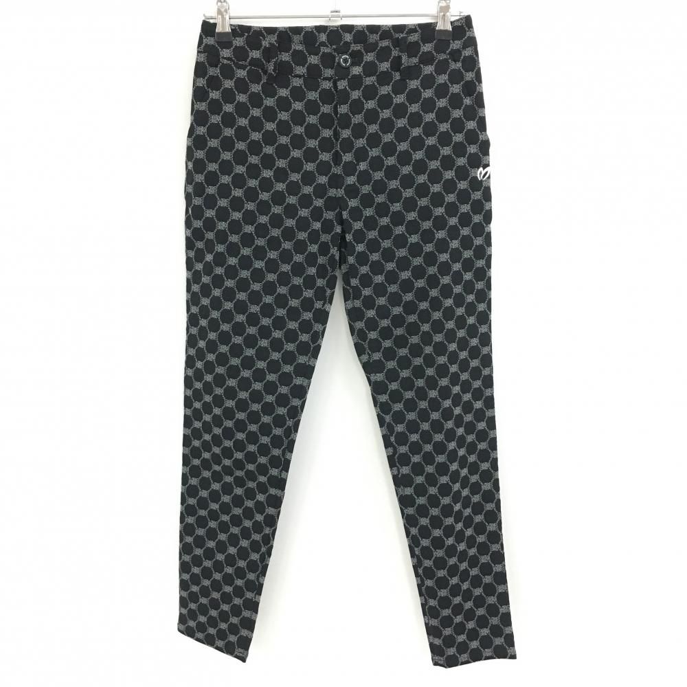 超 マスターバニー パンツ 黒 白 ロゴ総柄 ストレッチ レディース 1 M ゴルフウェア 2025年モデル MASTER BUNNY EDITION