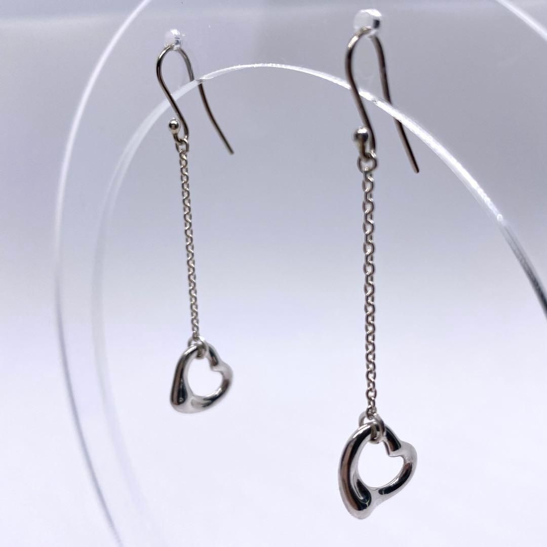 Tiffany / オープンハート ドロップピアス チェーン シルバー925 Tiffany / オープンハート ドロップピアス チェーン シルバー925