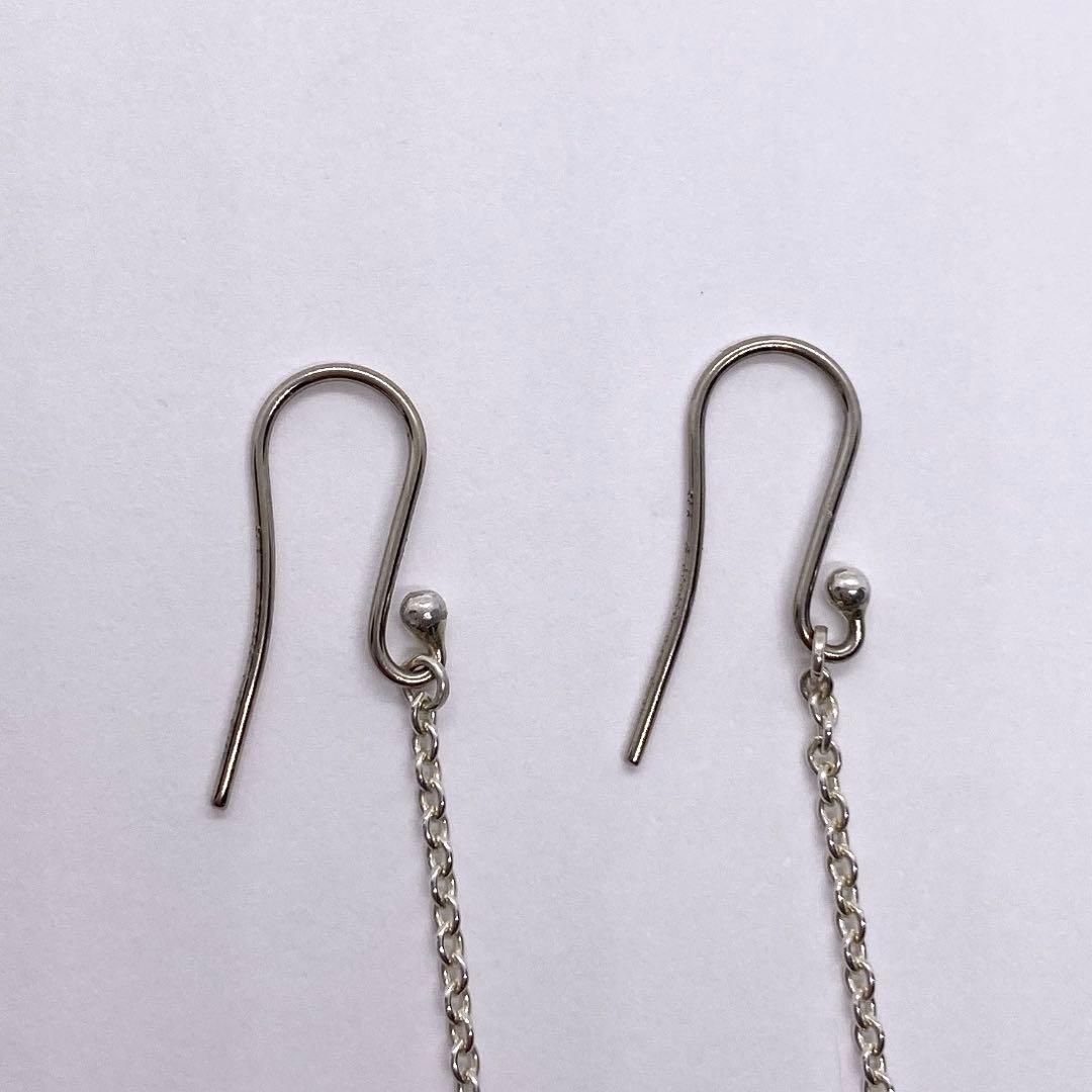 Tiffany / オープンハート ドロップピアス チェーン シルバー925