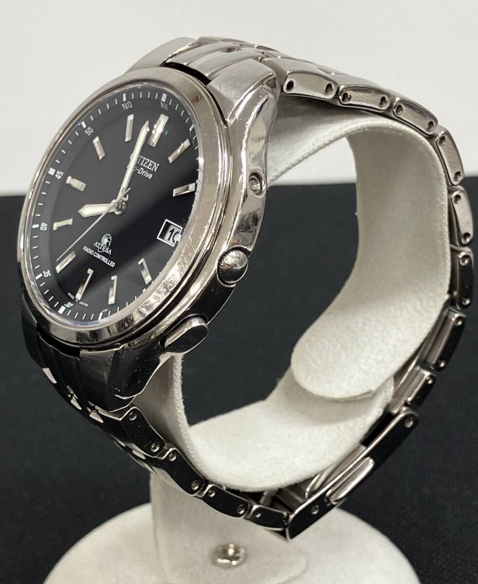 【稼働品・美品】CITIZEN ATTESA H415-T008631 GN- CITIZEN（シチズン） H415-T008631 アテッサ エコドライブ 腕時計