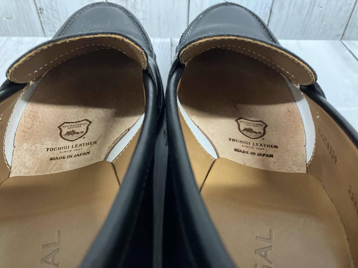  REGAL リーガル ローファー 栃木レザー 24.5 cm ブラック 日本製 ローファー ブーツ 革靴