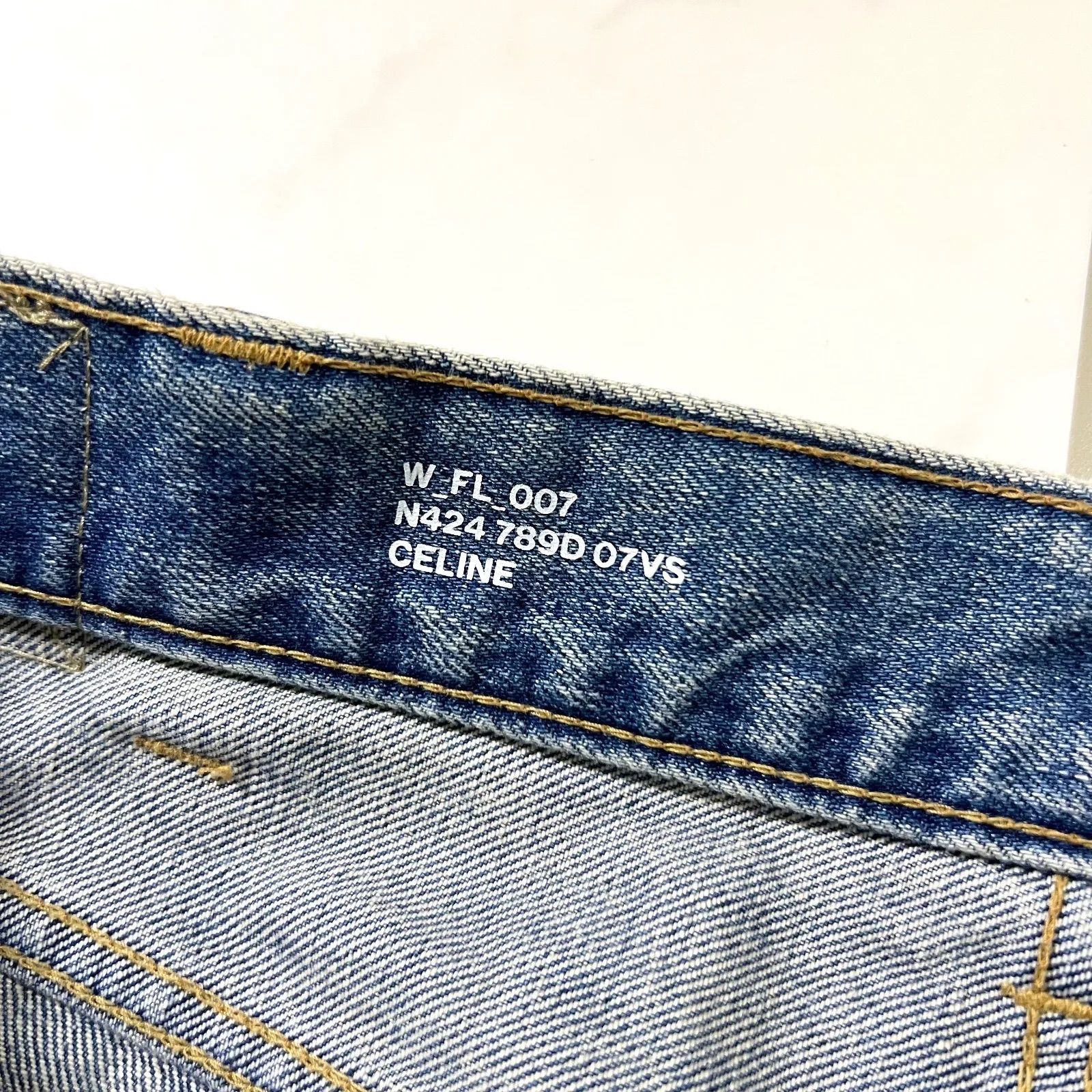  CELINE フ デニム パンツ エディスリマン エディ期 ジーンズ W_FL_007 切りっぱなし 26 ブーツカットデニム フレアデニム デニム ジーンズ