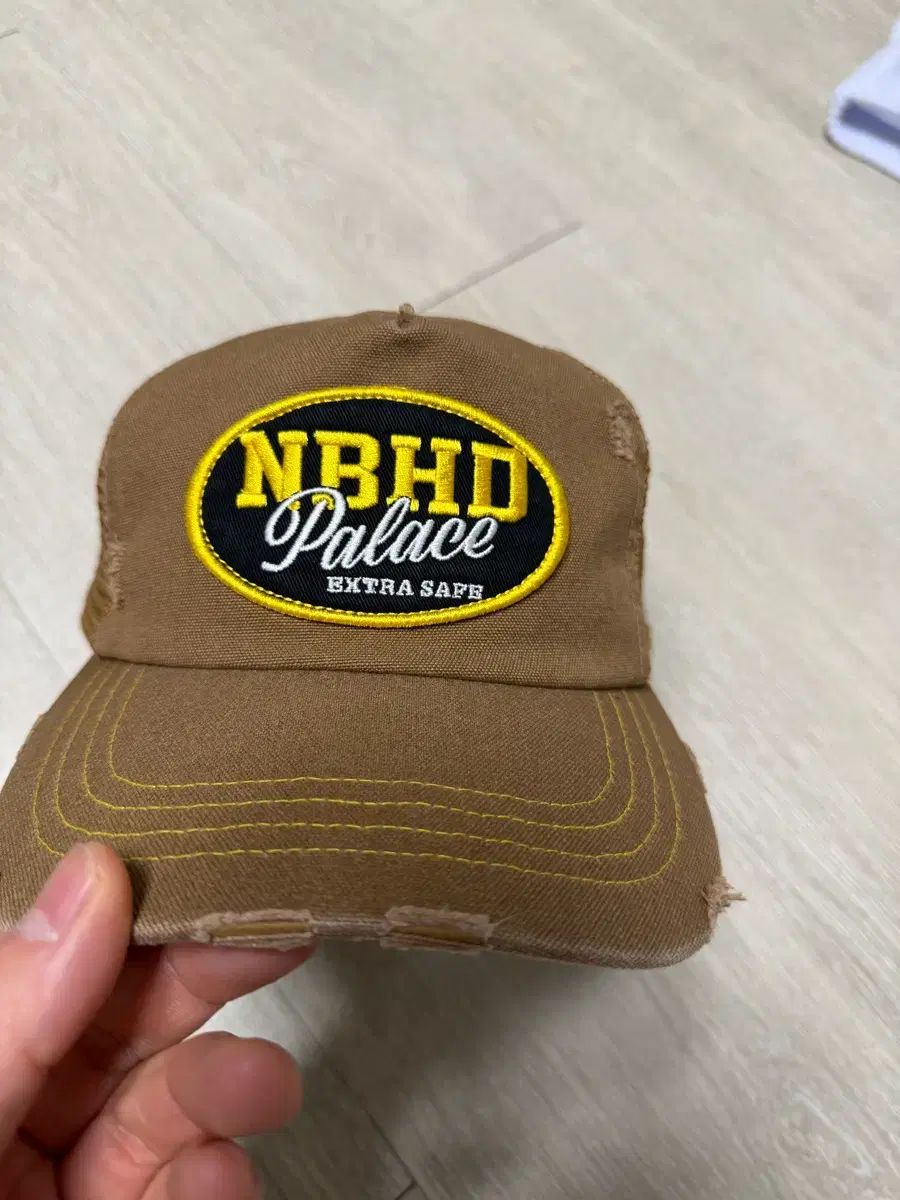 NBHD Palace メッシュキャップ ブラック|ブラウン ネイバーフッド パレス ベースボールキャップ