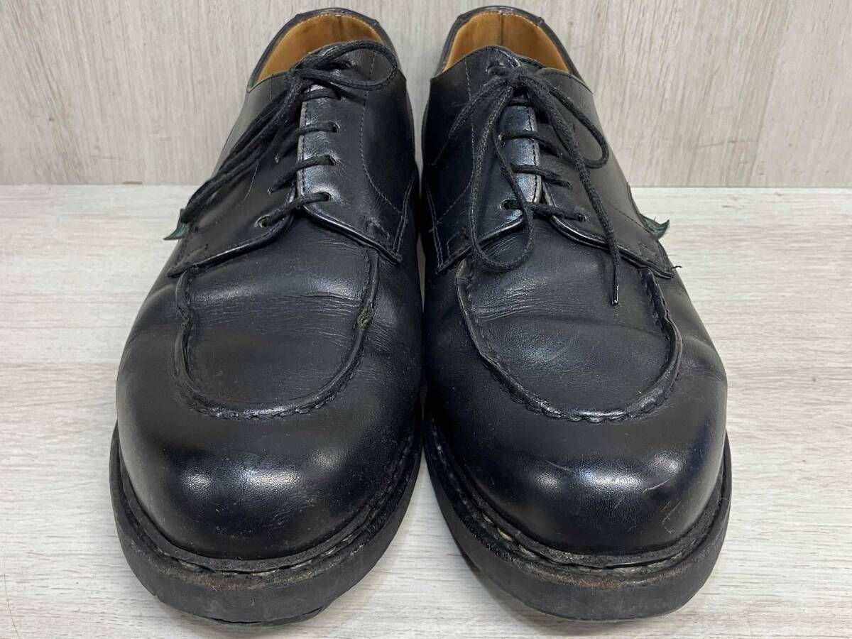 Paraboot フランス製 ブーツ パラブーツ 本革 レザー ブラック メンズ 8 1|2 約27 cm シューズ 靴 レースアップ