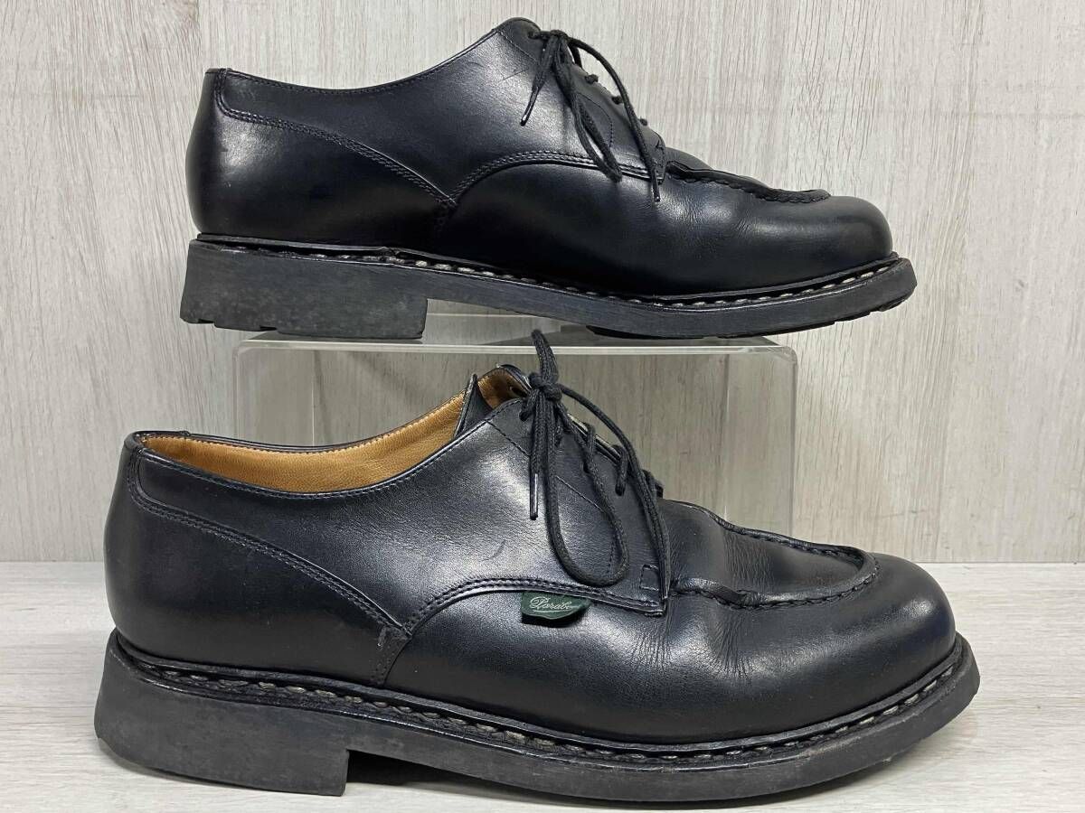  Paraboot フランス製 ブーツ パラブーツ 本革 レザー ブラック メンズ 8 1|2 約27 cm シューズ 靴 レースアップ その他 ブーツ 革靴