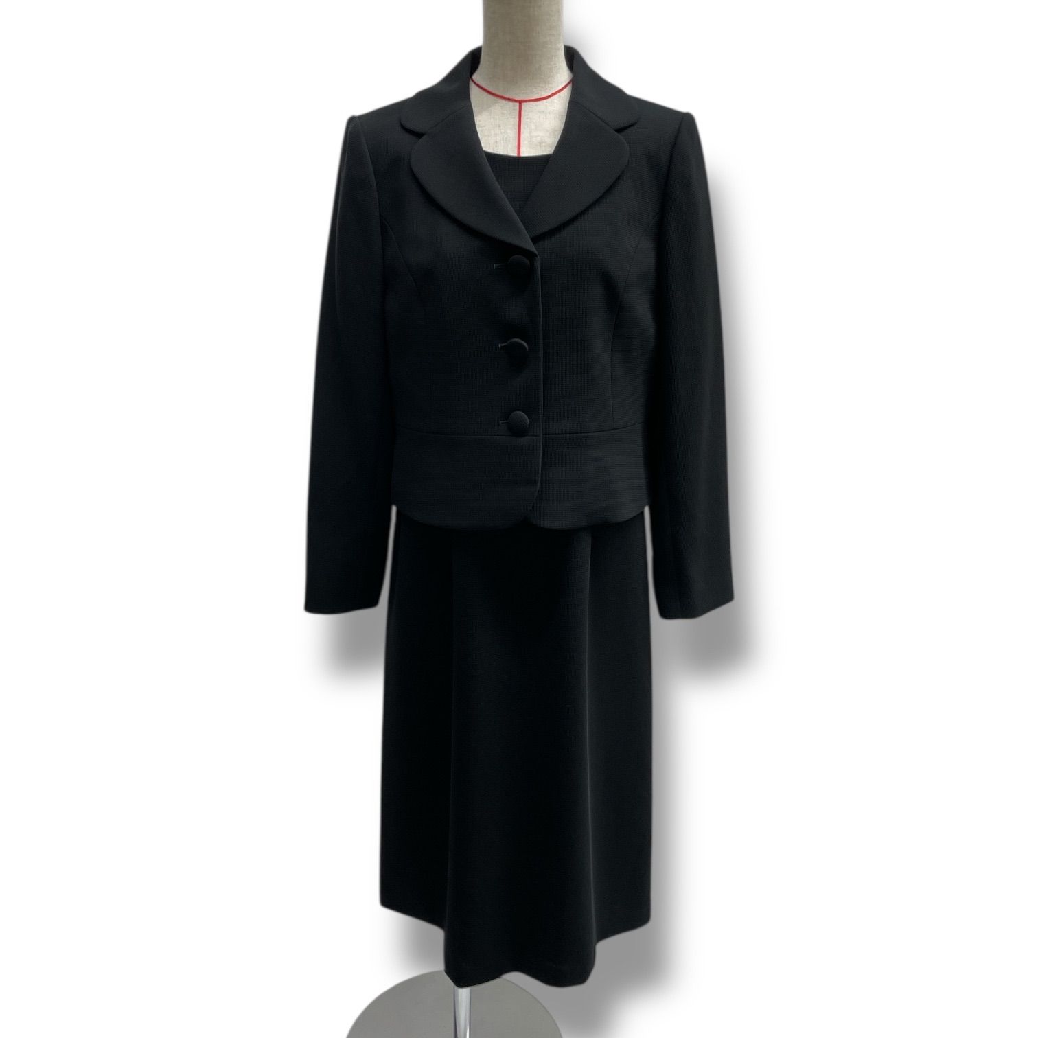 リリーバーン ブラックフォーマル ワンピーススーツ スーツ ジャケット ワンピース 東京ソワール ブラック 黒 サイズ13 レディース ゴーゴー古着マルイファミリー 28 No.430