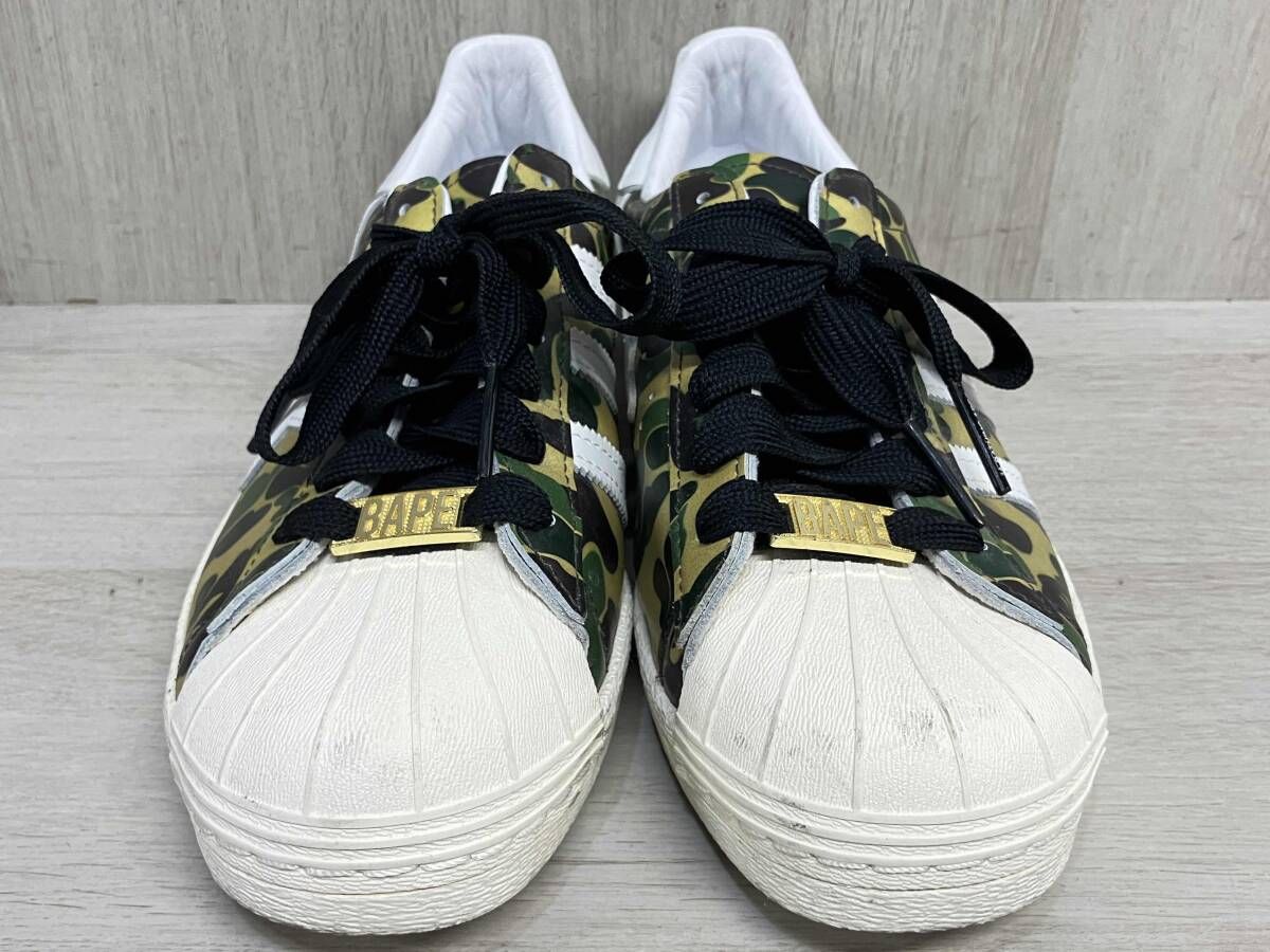 adidas × A BATHING APE GZ 8981 80 s GREEN CAMO スニーカー シューズ 靴 26.5 cm メンズ アディダス アベイシングエイプ