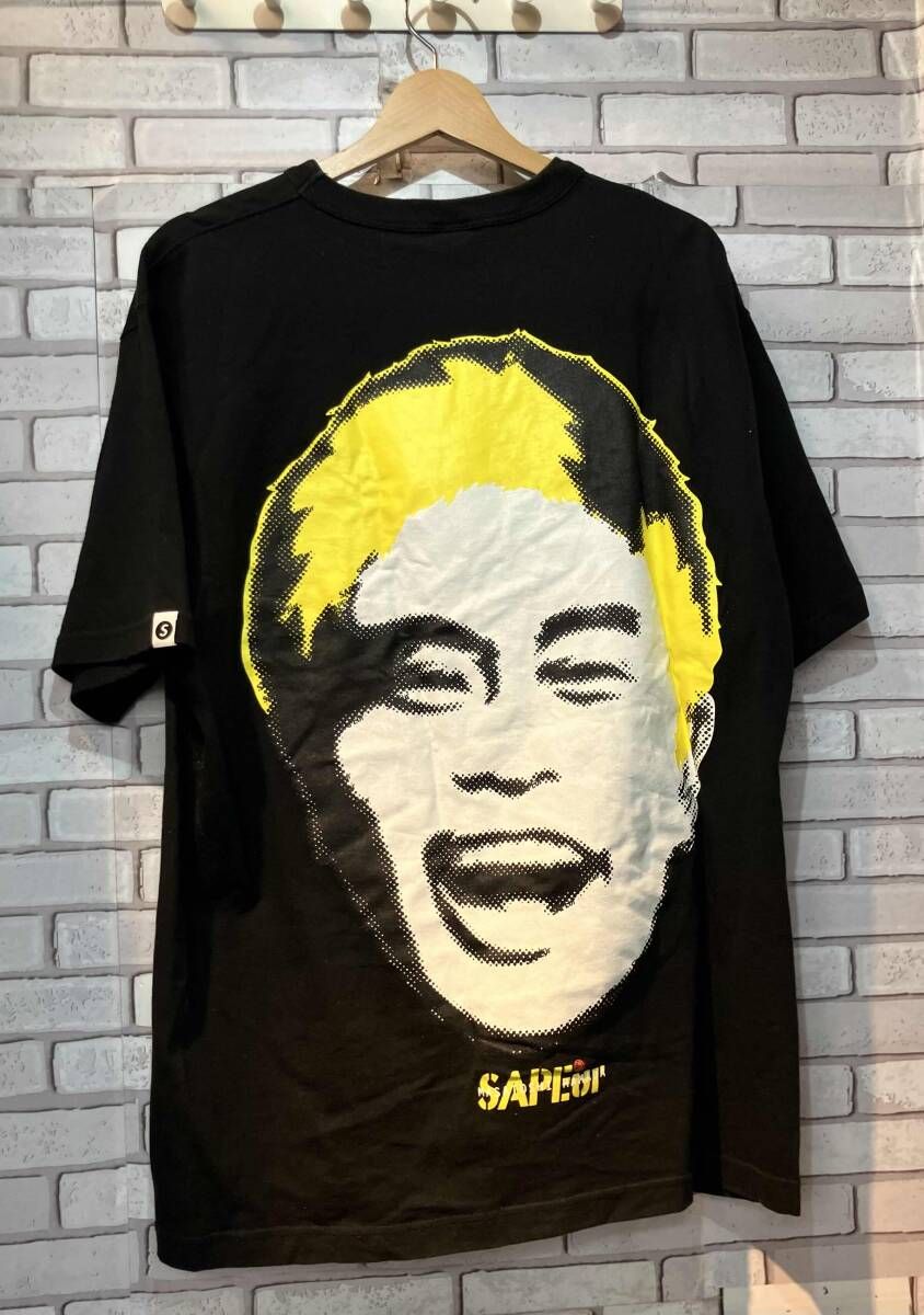 SAPEur サプール 半袖Tシャツ 浜田雅功 ダウンタウン 印鑑 Lサイズ