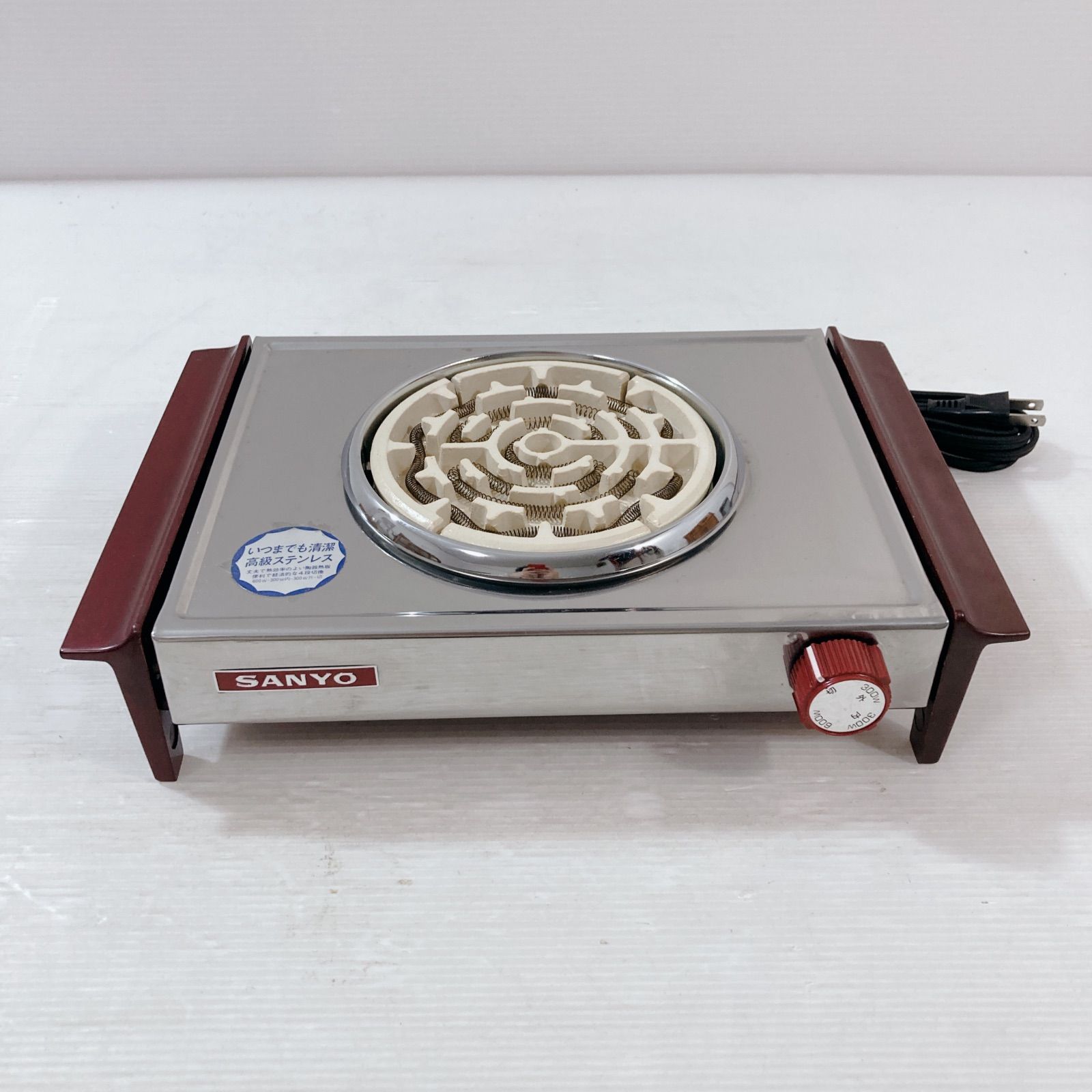 SANYO サンヨー電気コンロ SH-30 高級ステンレス製 コンロ 調理器具