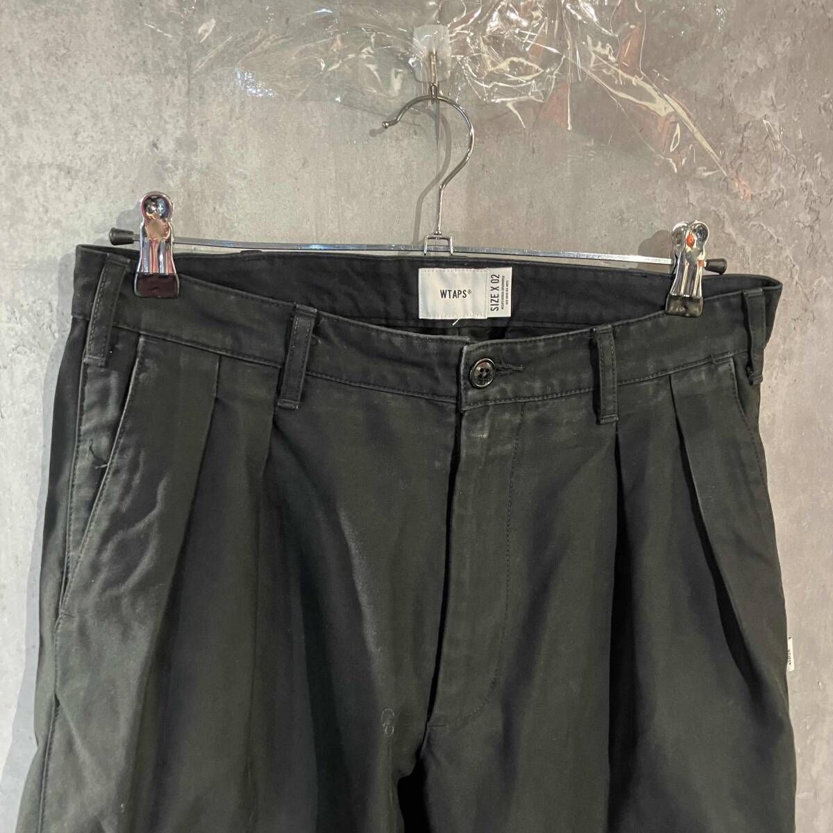 WTAPS BIZZ TROUSERS COTTON STAIN PANTS コットン裾ジップパンツ