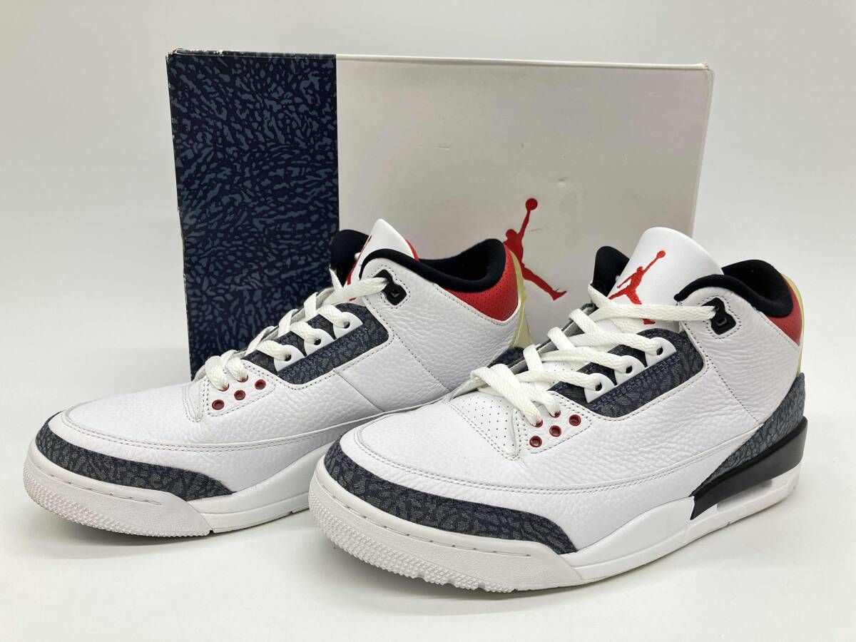 NIKE AIR JORDAN 3 RETRO SE-T Fire Red Denim CZ 6433 100 ナイキ エア ジョ-ダン レトロ US 10 28 cm UK 9 EU 44