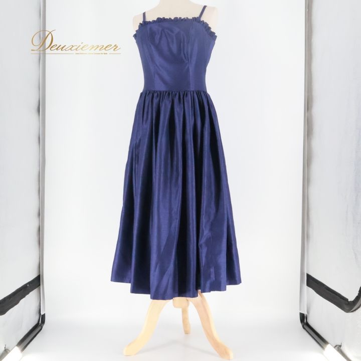 【美品 フラダンス衣装】ネイビー CoCoEmily ワンピース ドレス 紺 美品 フラダンス衣装】ネイビー CoCoEmily ワンピース ドレス 紺