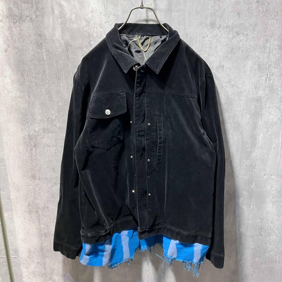 ベロアジャケット ベロア調トラックジャケット【セットアップ着用可】 (C646DM-N7