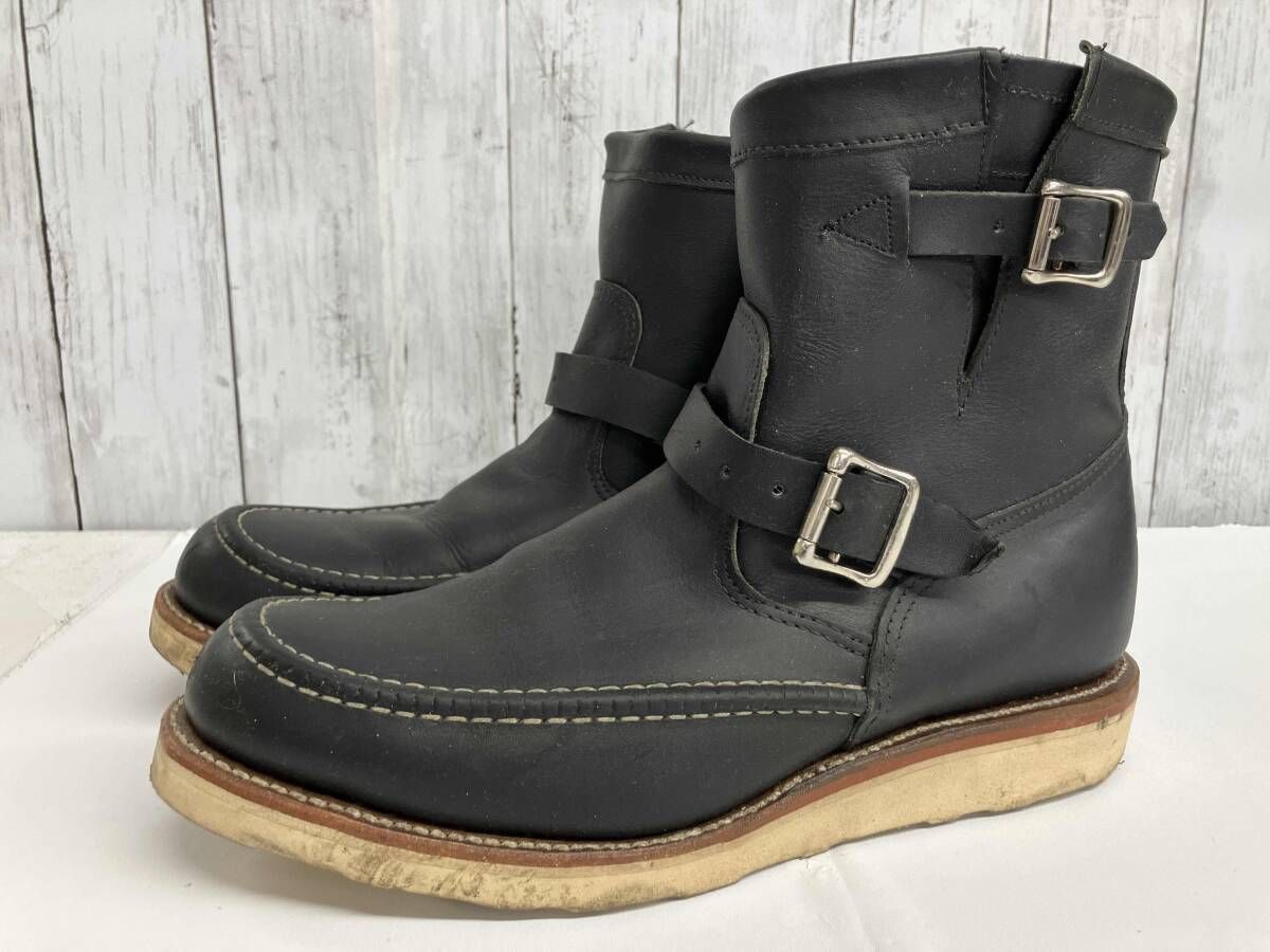 エンジニアブーツ チペワ ショートブーツ ブラック size 27.5㎝