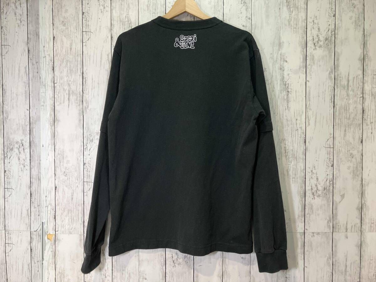 sacai x Mark Gonzales Gonz 24ss 長袖Tシャツ 24-0819S ブラック
