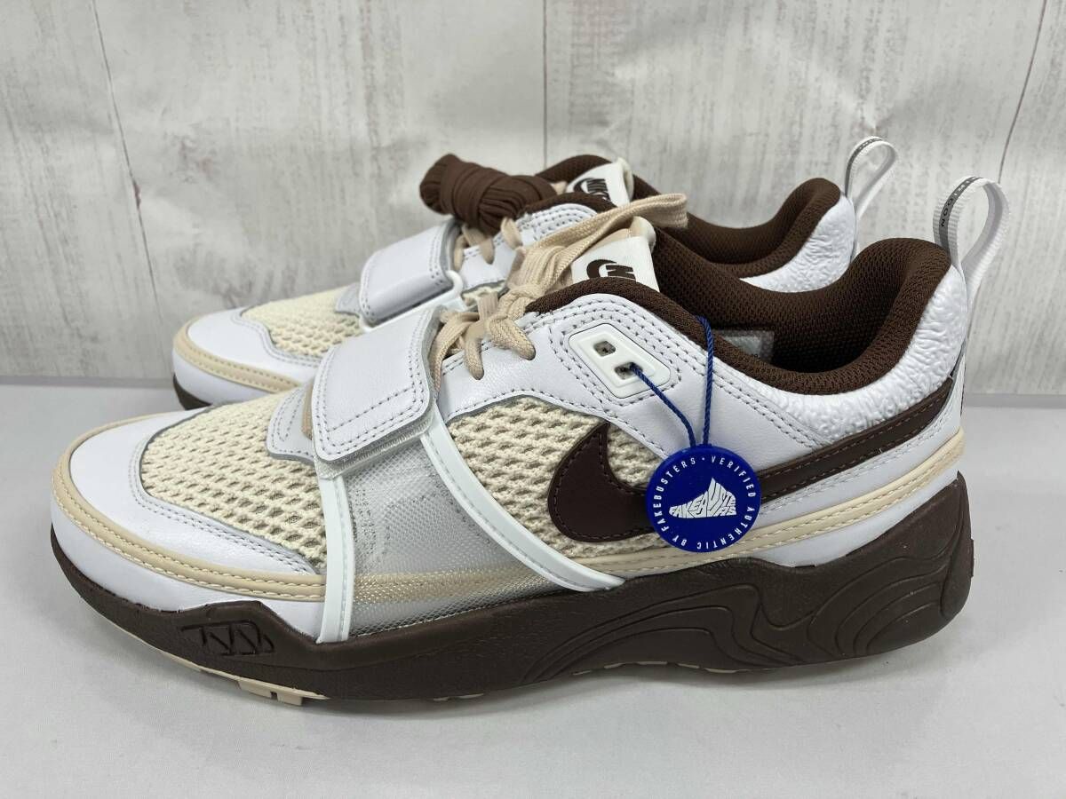 鑑定済み タグ付き NIKE ナイキ ZOOM FIELD JAXX ズームフィールドジャックス HQ 3073-100 ブラウン×ホワイト スニーカー 27.0 cm