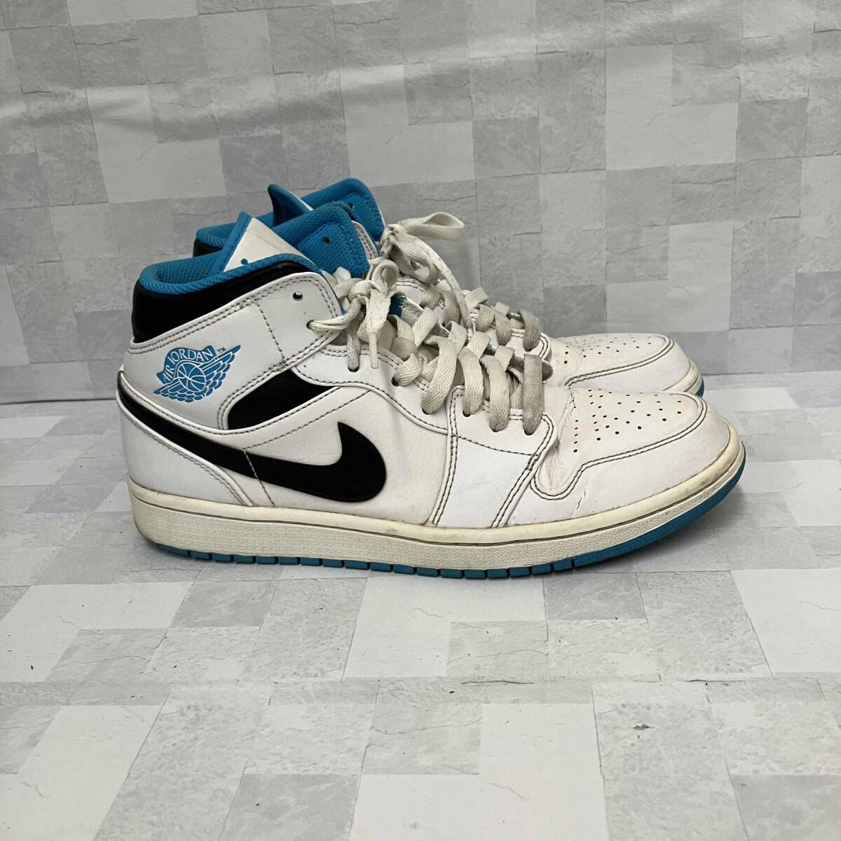  NIKE ナイキ スニーカー MID 554754-141 27 cm ブルー ホワイト ブラック スニーカー 靴