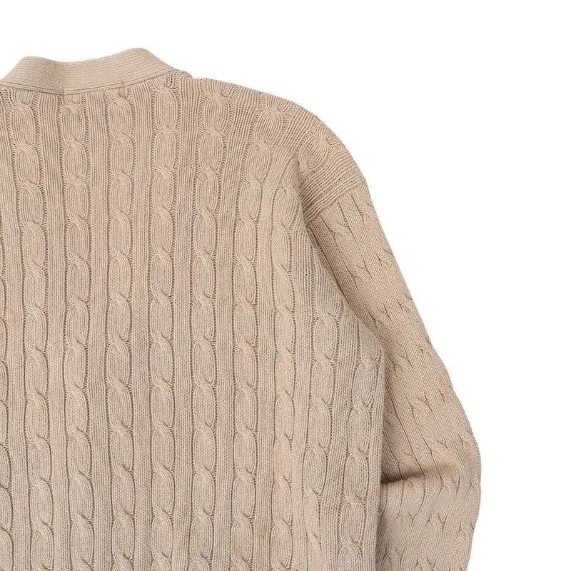 90s ポロ ラルフローレン ベージュ ケーブル ニット カーディガン