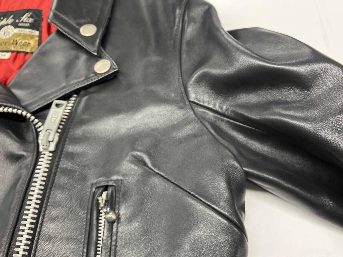 666 leather wear ダブルライダースジャケット トリプルシックス