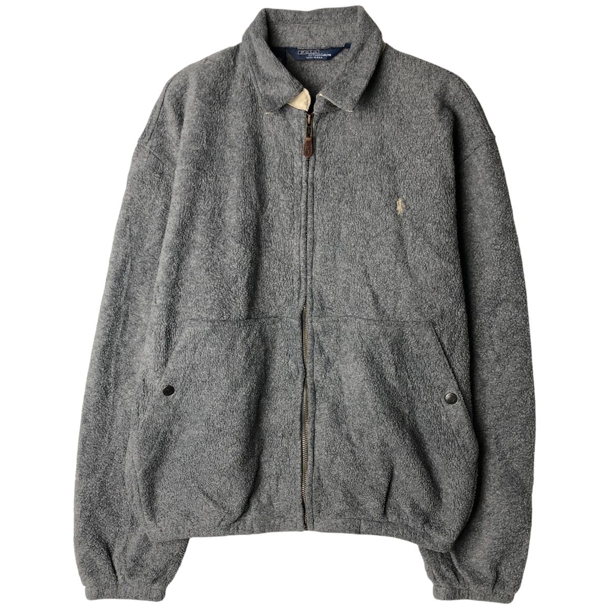 古着 90年代 ラルフローレン Ralph Lauren POLO by スイングトップタイプ フリースジャケット メンズM相当|eaa 606949