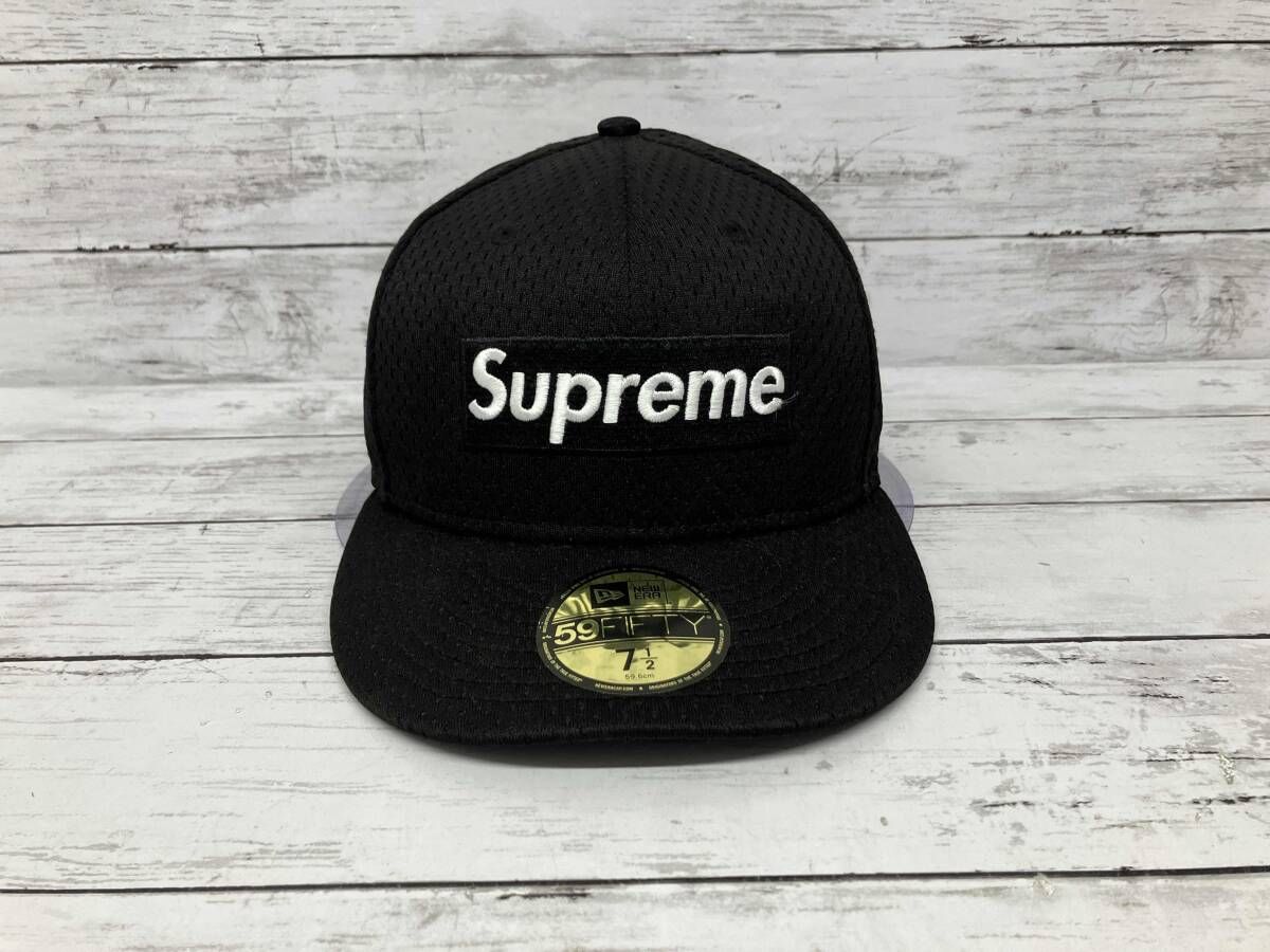 Supreme× ERA キャップ Mesh Box Logo メッシュ ブラック