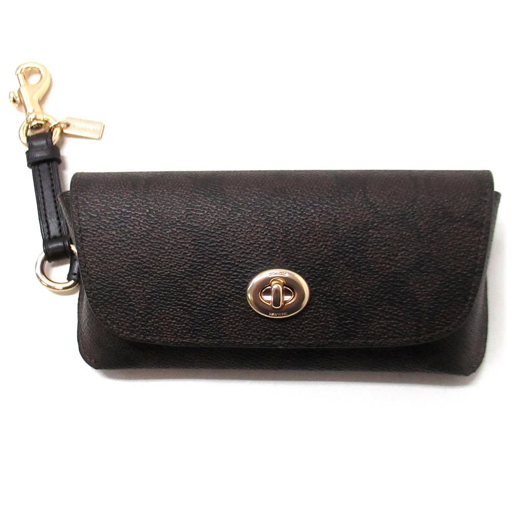 ♥ コーチ COACH アウトレット シグネチャー キャンバス サングラスケース 眼鏡ケース CZ 207 IMXAQ