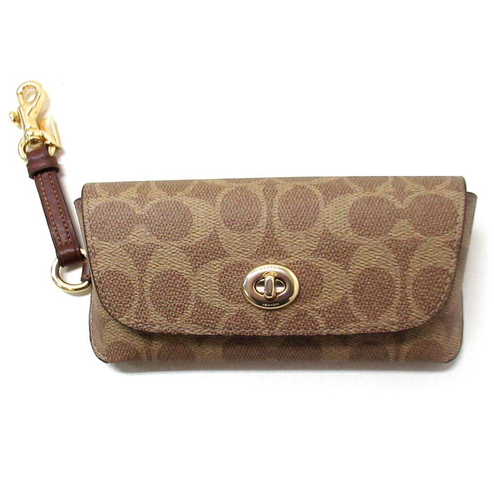 ♥ コーチ COACH アウトレット シグネチャー キャンバス サングラスケース 眼鏡ケース CZ 207 IMXHE