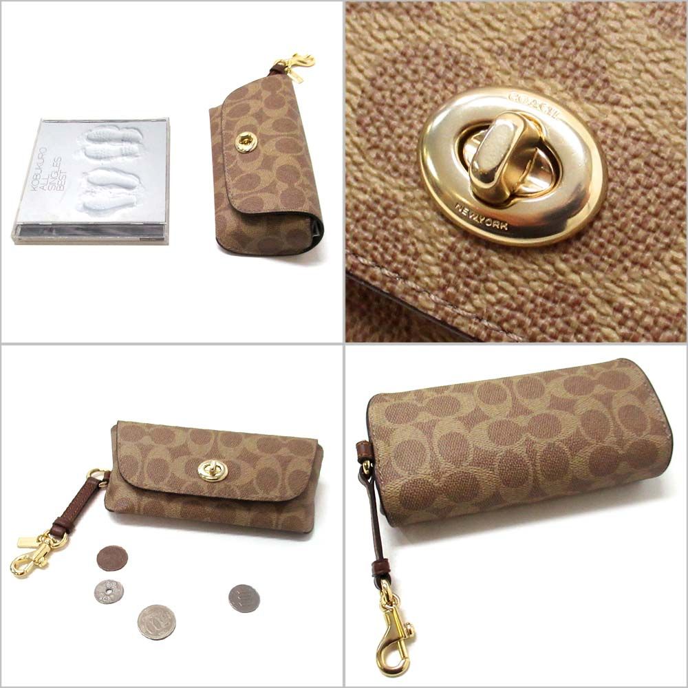 ♥ コーチ COACH アウトレット シグネチャー キャンバス サングラスケース 眼鏡ケース CZ 207 IMXHE