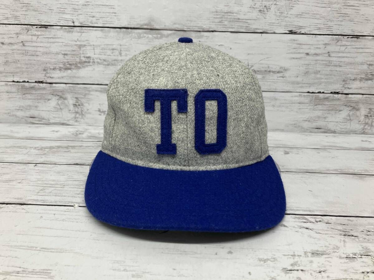 STUSSY キャップ EBBETS FIELD グレー ブルー サイズ7 1|8