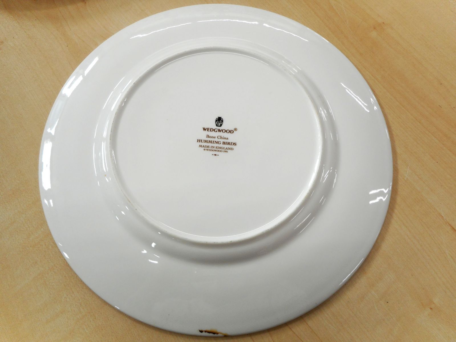 ❦ウェッジウッドのプレート皿 ハミングバード ボンチャイナ