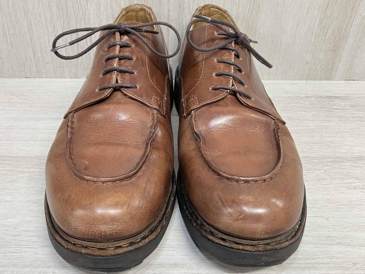 Paraboot フランス製 本革 レザー ドレス シューズ パラブーツ シャンボード ブラウン メンズ 8 1|2 約27 cm 靴 レースアップ