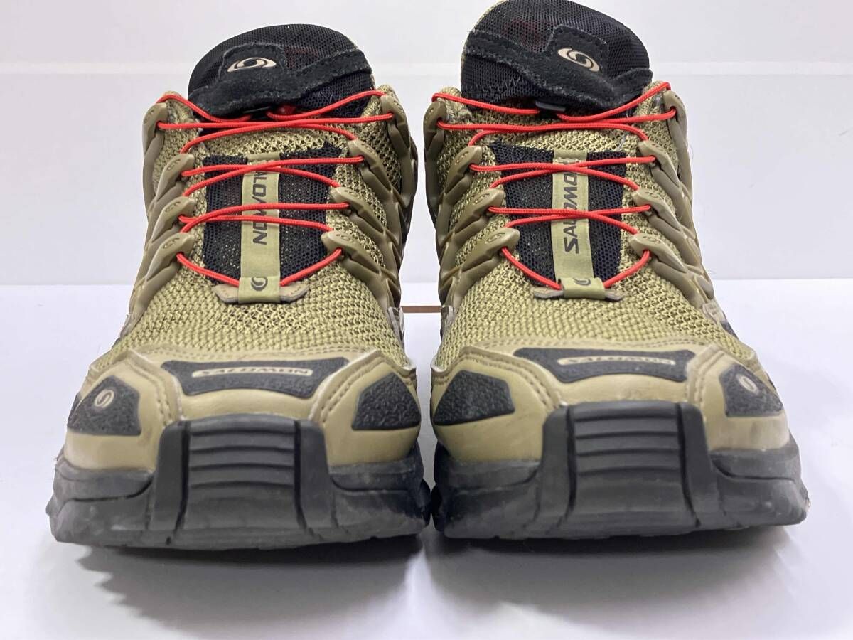  SALOMON スニーカー ACS 477312 25.5 cm カーキ スニーカー 靴
