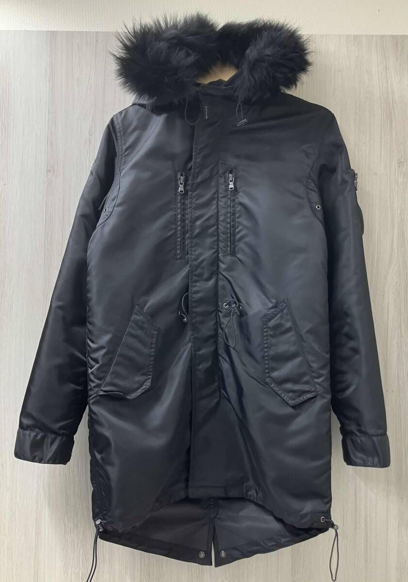 Schott ショット × ベルベットブルー COMBAT JACKET 9-27-25 M-51|モッズコート サイズ38 ブラック