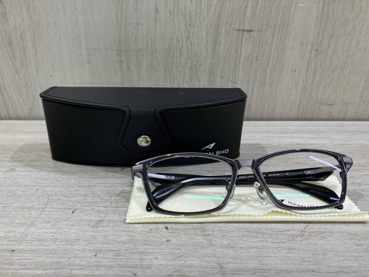 通年 SAMURAI SHO サムライ ショウ サングラス SS-TR 506 モデル メガネ シルバー ブラック