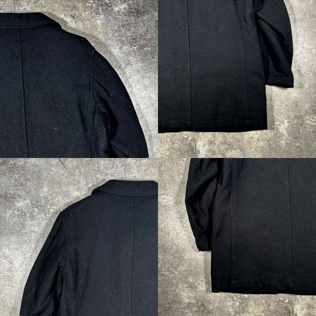 AD2005 ARCHIVE ロゴプリントポリジャケット 黒 COMME des GARCONS HOMME コムデギャルソンオム 00's AD2005 ウール