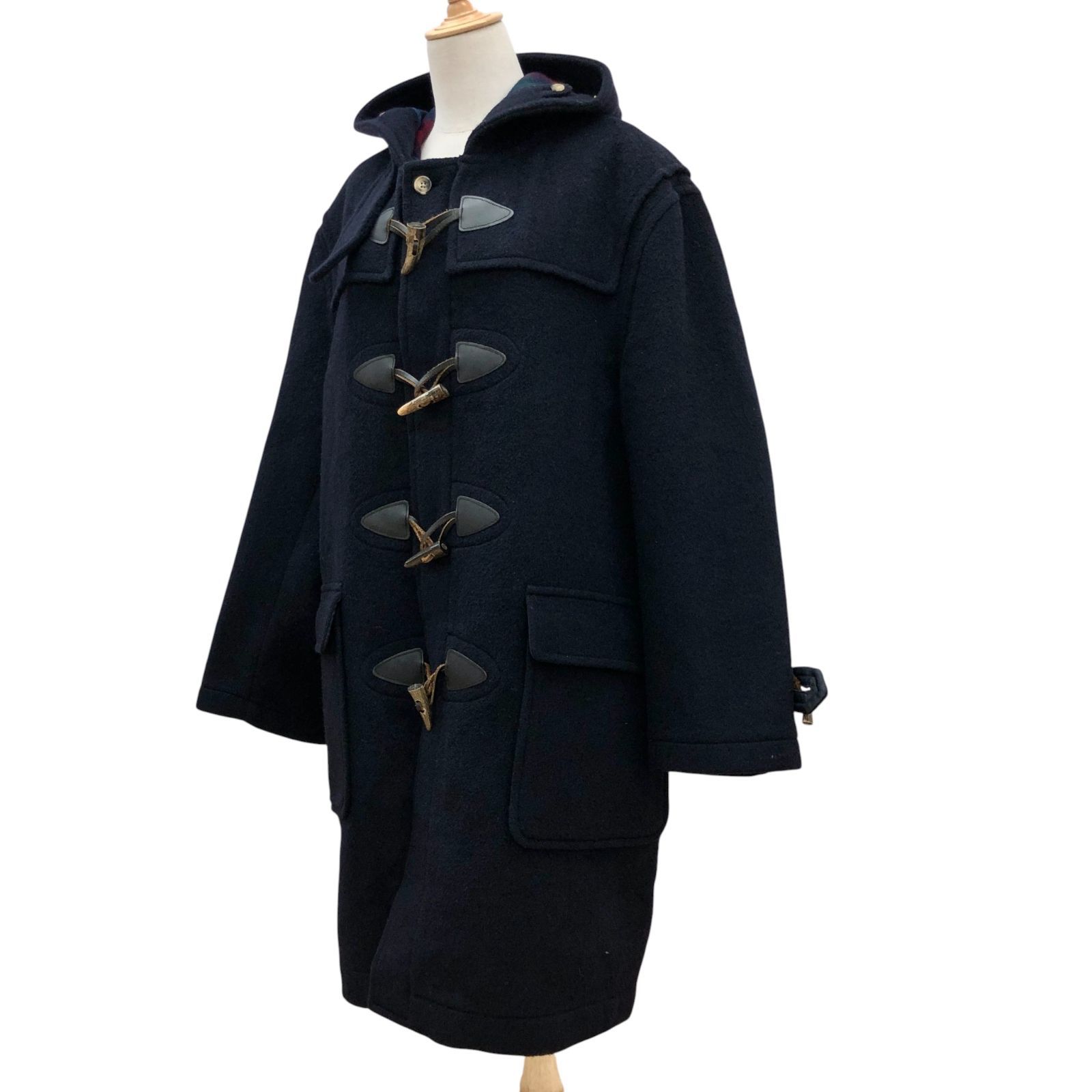 ZK21 J.PRESS ジェイプレス ダッフルコート 毛90％ ブラック Lサイズ